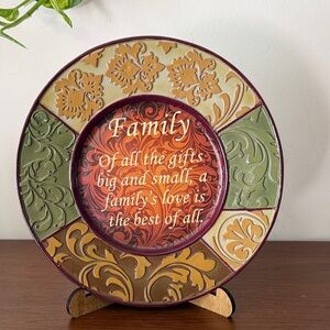 Decorative Family Quote Plate